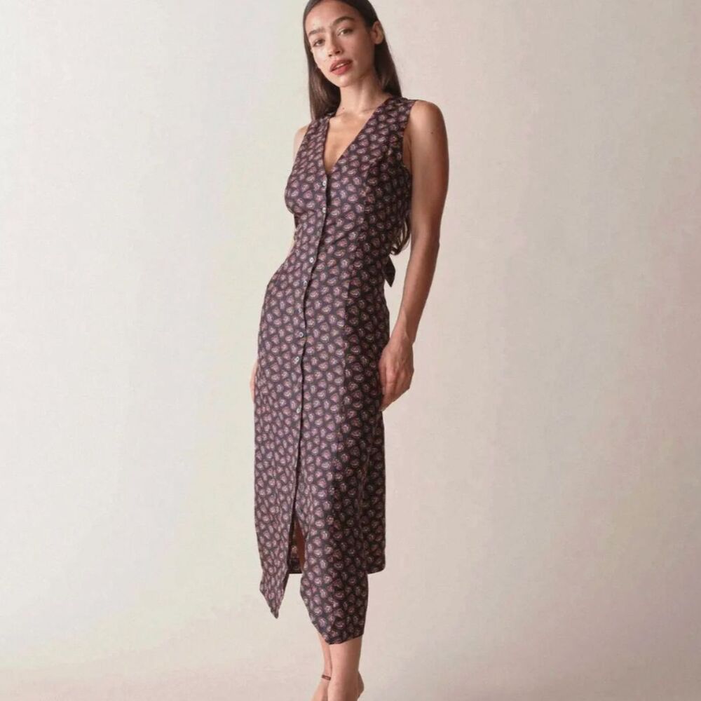 Doen Allene Dress in Noir Bedford Floral NWOT - Picture 9 of 10